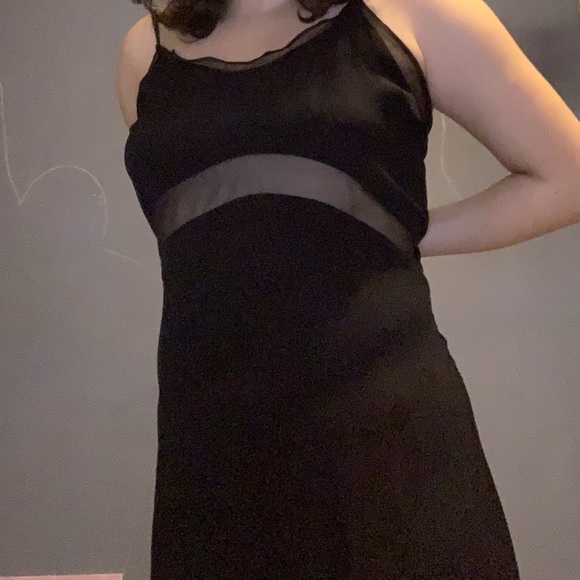 (SOLD) Urban Outfitters Black Slip Dress - Picture 2 of 4